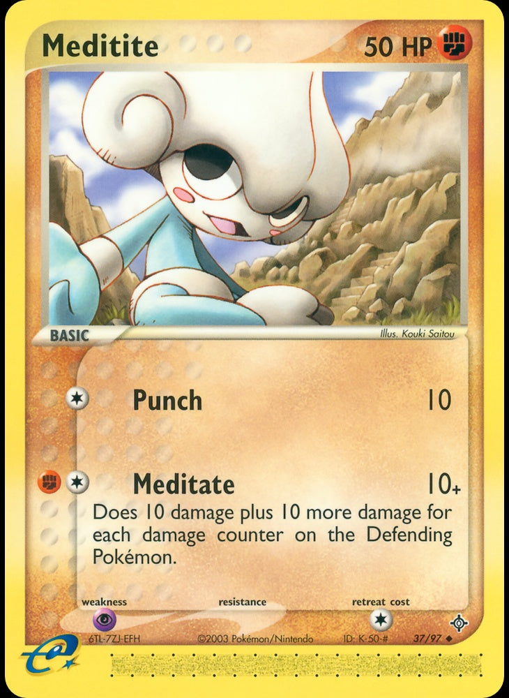 # 37/97 Meditite - EX Dragon - Uncommon Pokemon TCG Card