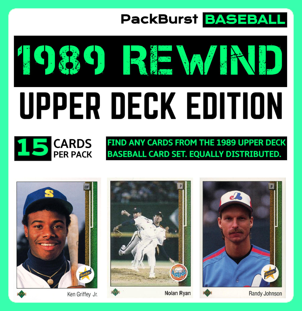 1989 Rewind - Upper Deck Edition Baseball Card Pack