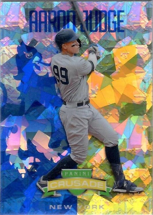 2024 Panini Crusade - Crusade Blue Cracked Ice #91 Aaron Judge