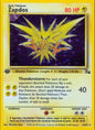 # 15/62 Zapdos - Unlimited Fossil Set - Holo Rare Pokemon TCG Card