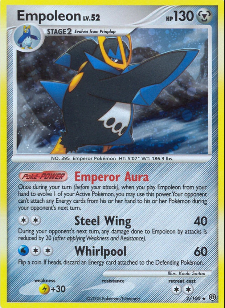 # 02/100 Empoleon - Diamond & Pearl Stormfront - Holo Rare Pokemon TCG Card