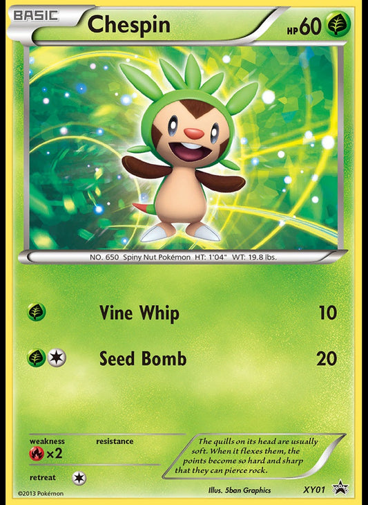 # XY01 Chespin - XY XY Black Star Promos - Promo Pokemon TCG Card