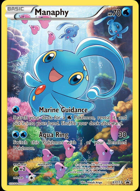 # XY113 Manaphy - XY XY Black Star Promos - Promo Pokemon TCG Card