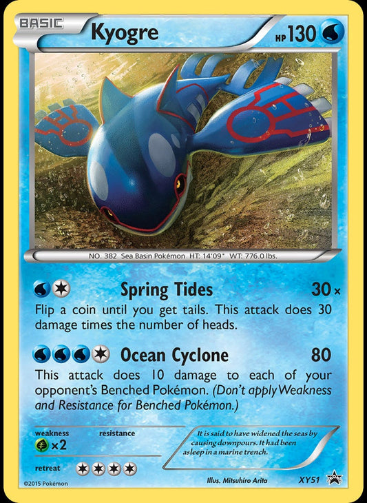 # XY51 Kyogre - XY XY Black Star Promos - Promo Pokemon TCG Card