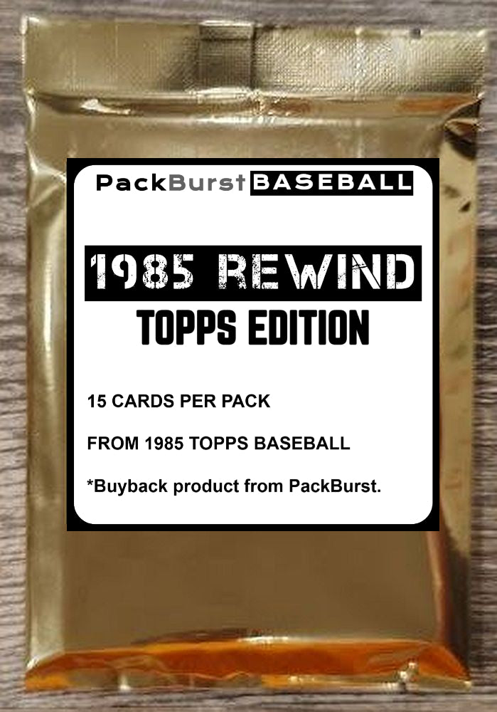 1985 Rewind - Topps Edition Baseball Card Pack